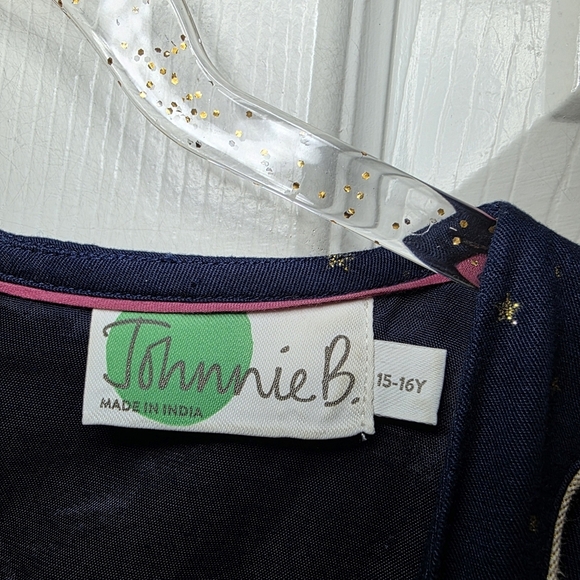 Johnnie B Boden Girls Dress Blue Stars Long Sleeve Size 15-16Y - Picture 11 of 12